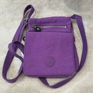 Kipling purple nylon small crossbody